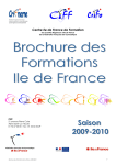 Brochure des formations CIFF 2008 2009
