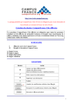 Création du dossier CampusFrance Côte d`Ivoire SOMMAIRE