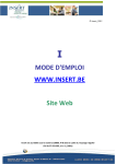 MODE D`EMPLOI WWW.INSERT.BE Site Web