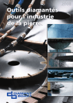 Outils diamantés pour l`industrie de la pierre.