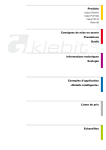 Produits Consignes de mise en œuvre Prestations Outils