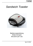 Sandwich Toaster