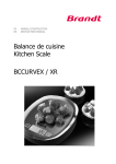 Balance de cuisine Kitchen Scale BCCURVEX / XR