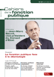 Les Cahiers de la Fonction publique n°331, avril 2013.