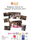 Rapport moral et rapport d`activité 2013