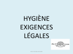 HYGIENE EXIGENCES LEGALES