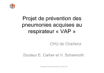 Projet de prévention des pneumonies acquises