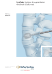 Synflate. Système d`augmentation vertébrale à ballonnet.