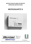 Notice Horloge mère Microquartz 6