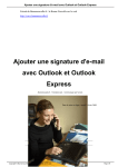 Ajouter une signature d`e-mail avec Outlook et Outlook Express