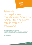 Référentiel de compétences pour dispenser l`éducation