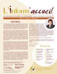 Inform`accueil Volume 5 – numéro 2 Juillet 2013