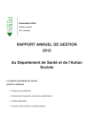 Rapport annuel du DSAS