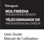 User Guide Manuel de l`utilisateur TÉLÉCOMMANDE DE