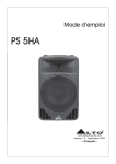 Alto PS 5H - 5HA manual