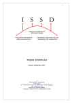 ISSD_UsersGuide_Sep 2007_FR - ISSD Interactive Software for