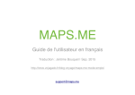 mode d`emploi complet en français de Maps.me