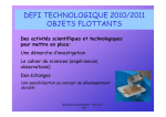 Objets flottants