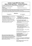 Mode d`emploi A MédiCall Radio V1