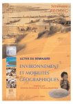 Environnement et mobilités géographiques