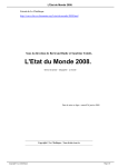 L`Etat du Monde 2008.