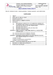 PROCEDURE D`ISOLEMENT SOMMAIRE