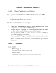 Conditions d`utilisation des vélos CERN1 Article 1