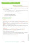 Manuel d`utilisation Extranet OF