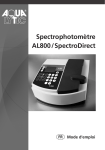 Spectrophotomètre AL800/SpectroDirect