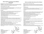 Pond Accent Spitter Instructions and Care Manual Mode d`emploi et