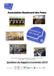 Synthèse du Rapport d`activités 2012