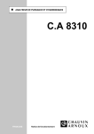analyseur de puissance et d`harmoniques ca 8310