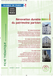 Rénovation durable du patrimoine parisien