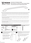 Instructions for the Designer Grab Bar Mode d`emploi pour l