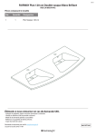 FAIRWAY Plan 120 cm Double vasque Blanc Brillant