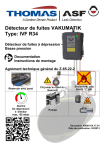 Détecteur de fuites VAKUMATIK Type IVF R34 - ASF