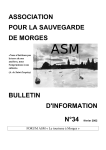 Bulletin n° 34 - Association pour la Sauvegarde de Morges