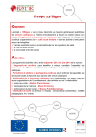 Brochure détaillant les activités développées