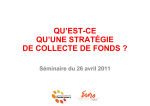 qu`est-ce é qu`une stratégie de collecte de fonds