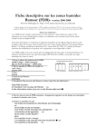 Fiche descriptive sur les zones humides Ramsar