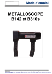 METALLOSCOPE B142 et B310s