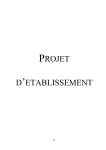 NP PROJET D.`établissement