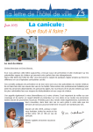 La canicule - Juin 2015