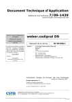 Document Technique d`Application weber.codipral DS