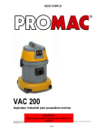 VAC 200 - Promac www.promac.ch