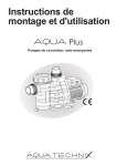 Notice pompe piscine Aqua Plus