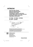 G 12VA • G 13VA • G 15VA G 13YF • G 15YF - hitachi