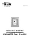 Instructions de service SWINGDOOR Smart Drive 1101