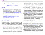 Apprentissage Statistique avec Python.scikit