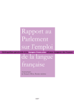 Rapport au parlement sur l`emploi de la langue française